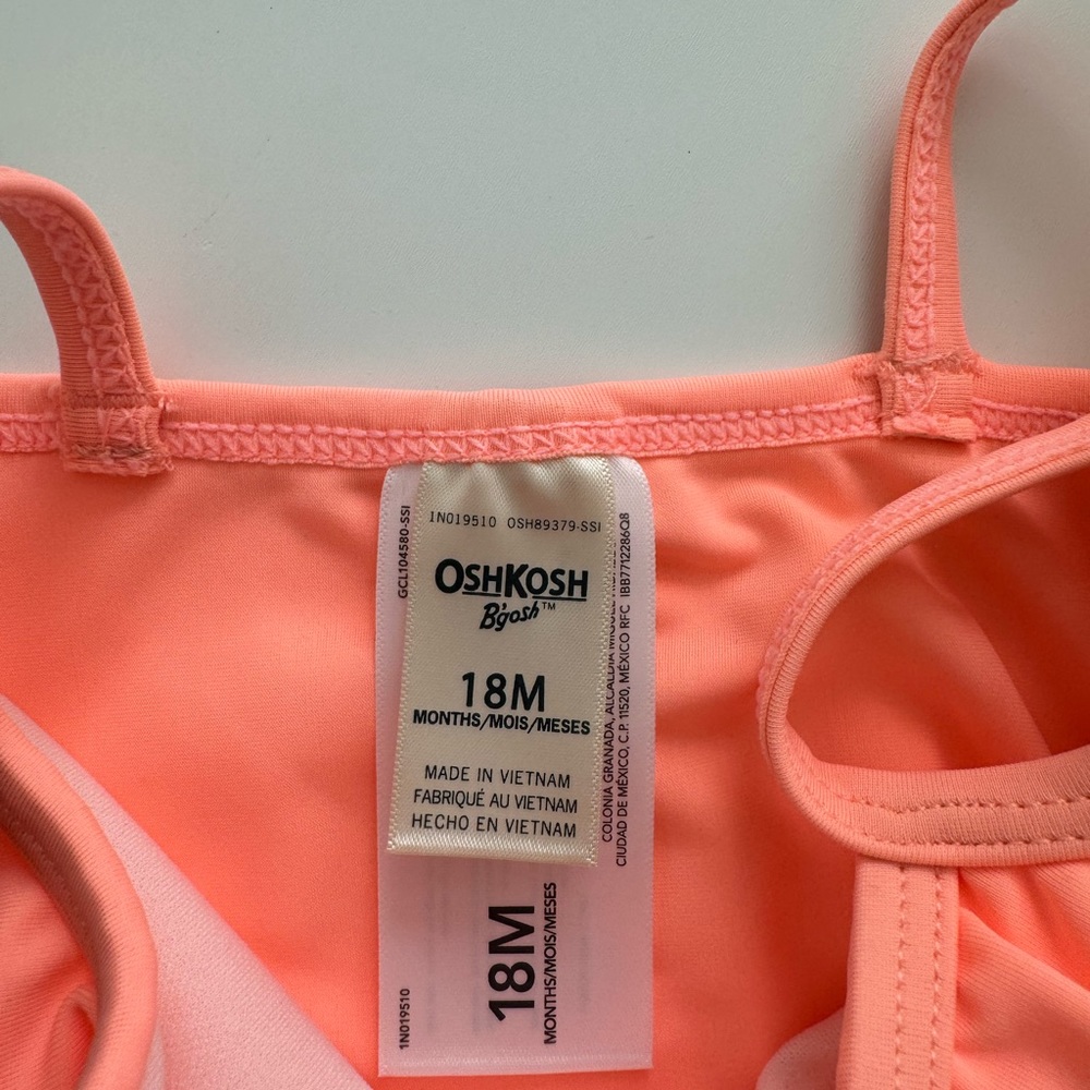 OshKosh B’gosh Scalloped 2 Piece Swimsuit 18 Months - Picture 8 of 10